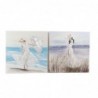 Frame DKD Home Decor S3018369 Mediterranean beach (99.5 x 3.5 x 99.5 cm) (2 Units) - Article for the home at wholesale prices