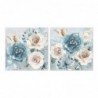Frame DKD Home Decor Flowers (80 x 3 x 80 cm) (2 pcs) - Article for the home at wholesale prices
