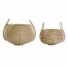 Basketball set DKD Home Decor Bali Wicker (2 pcs) (25 x 25 x 22 cm) (35 x 35 x 37 cm) - Article for the home at wholesale prices