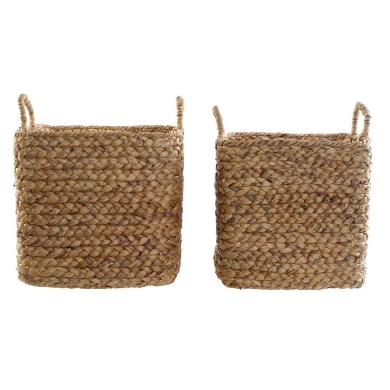 Set de basket DKD Home Decor Bali (38 x 38 x 36 cm) (42 x 42 x 39 cm) (2 pcs) - Article pour la maison à prix de gros