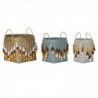 Set de basket DKD Home Decor Bambou Bali Frange (3 pcs) - Article pour la maison à prix grossiste Set de basket DKD Home Decor Bambou Bali Frange (3 pcs) - Article pour la maison à prix grossiste