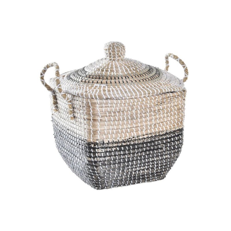 Panier décoratif DKD Home Decor Naturel Orange Herbier marin (68 x 35 x 65 cm) - Article pour la maison à prix de gros