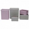 Set de basket DKD Home Decor polypropylène (42 x 33 x 50 cm) (5 pcs) - Article pour la maison à prix de gros Set de basket DKD Home Decor polypropylène (42 x 33 x 50 cm) (5 pcs) - Article pour la maison à prix de gros