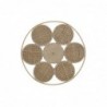 Décoration murale DKD Home Decor Rotin (45.5 x 2 x 45.5 cm) - Article pour la maison à prix de gros