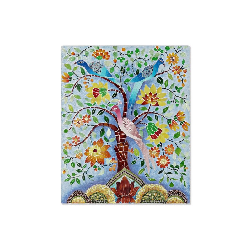 Toile DKD Home Decor Glass Tree Wood MDF (80 x 4 x 100 cm) - Article for the home at wholesale prices