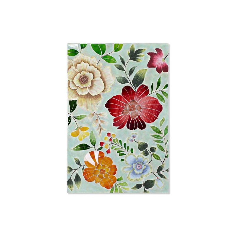 Toile DKD Home Decor Verre Fleurs Toile (80 x 4 x 120 cm) - Article for the home at wholesale prices