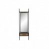 Free-standing mirror DKD Home Decor Black Wood Metal Glass (58 x 30 x 191 cm) - Article for the home at wholesale prices