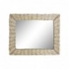DKD Home Decor wicker wall mirror (52.5 x 4 x 63 cm) - Article for the home at wholesale prices