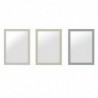 Wall mirror DKD Home Decor Glass Grey Beige polystyrene (60 x 2 x 86 cm) (3 pcs) - Article for the home at wholesale prices