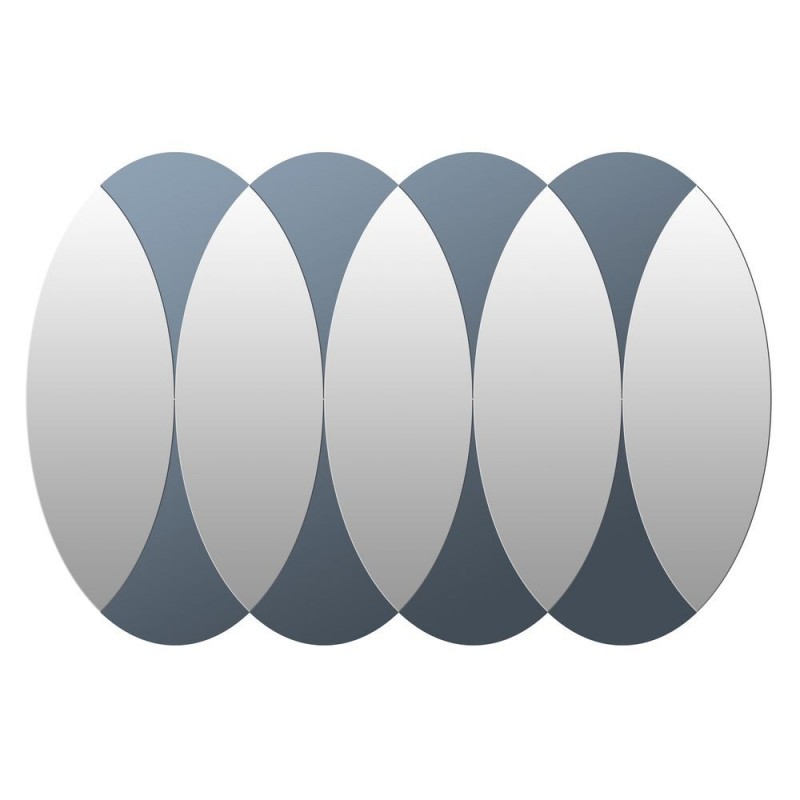 Miroir mural DKD Home Decor Verre Cercles (120 x 2 x 80 cm) - Article pour la maison à prix grossiste