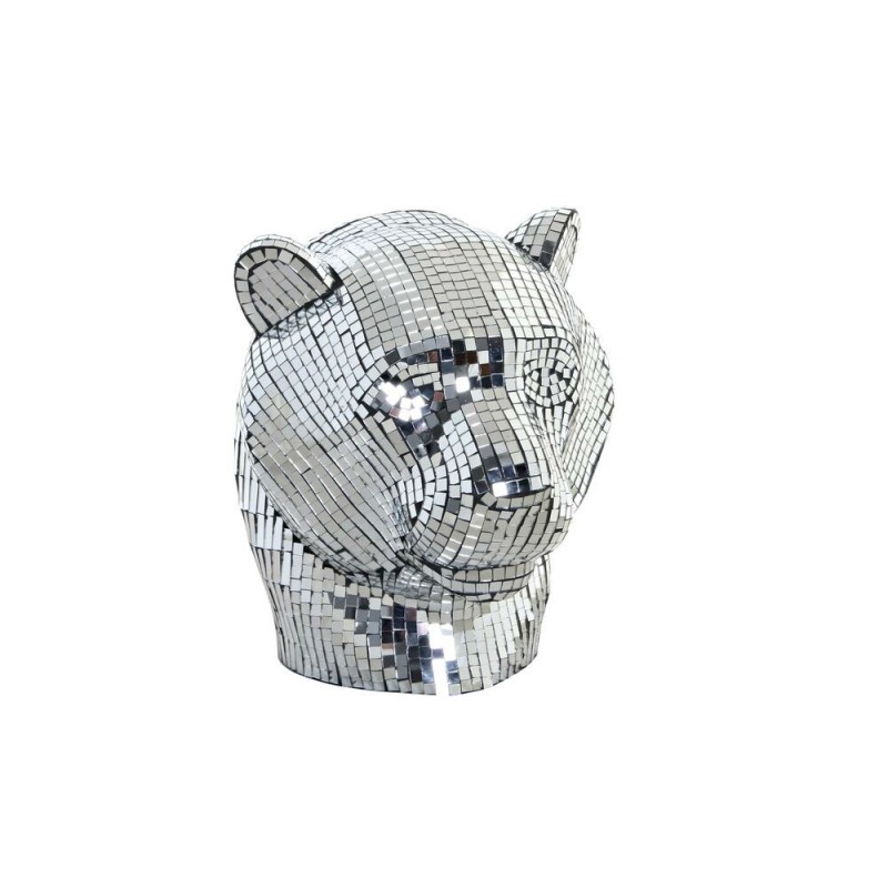 Figurine Décorative DKD Home Decor Argenté Léopard Résine (31 x 27 x 32 cm) - Article pour la maison à prix de gros
