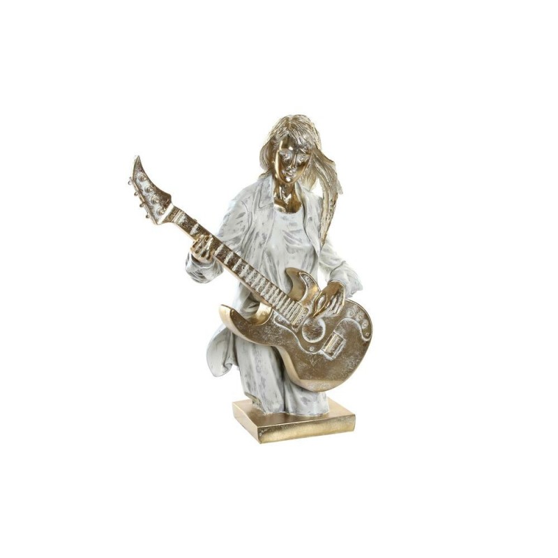 Decorative Figurine DKD Home Decor Gold White Resin (37 x 25 x 50 cm) - Article for the home at wholesale prices