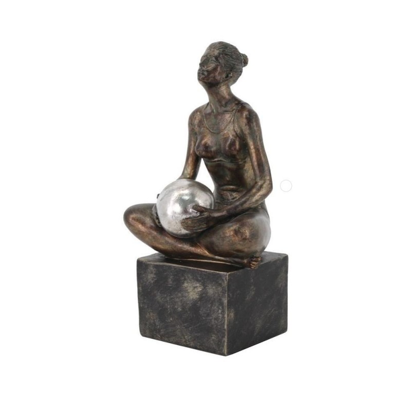 Figurine Décorative DKD Home Decor Cuivre Résine (14 x 11.5 x 25.5 cm) - Article pour la maison à prix de gros