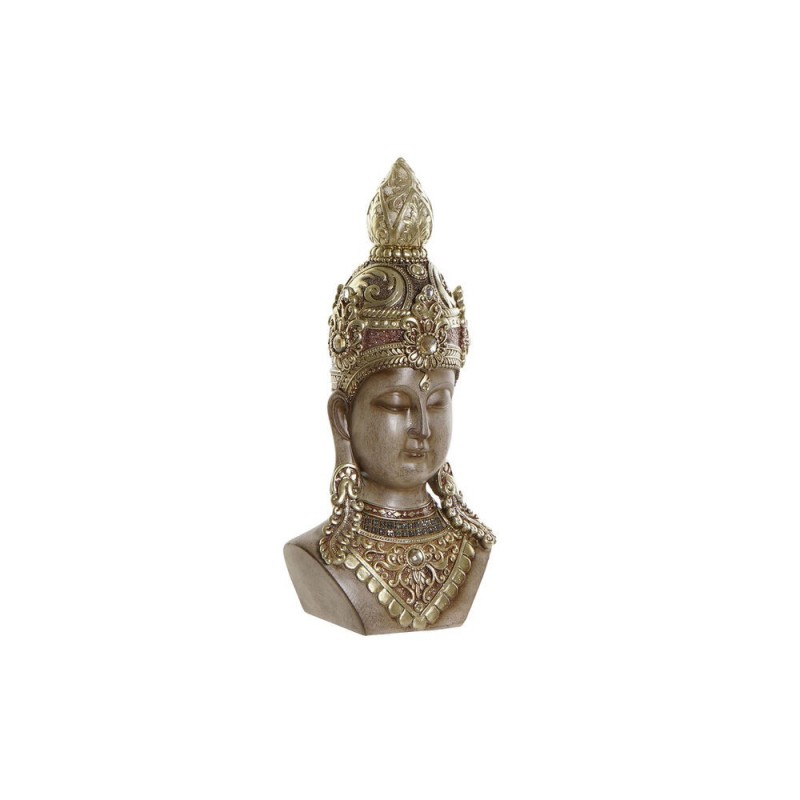 Decorative Figurine DKD Home Decor Golden Brown Buda Resin (15 x 9 x 30 cm) - Article for the home at wholesale prices