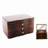 Boîte à bijoux DKD Home Decor Miroir Velours Bois MDF (27 x 18 x 16 cm) - Article pour la maison à prix de gros Boîte à bijoux DKD Home Decor Miroir Velours Bois MDF (27 x 18 x 16 cm) - Article pour la maison à prix de gros