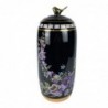 Vase DKD Home Decor Porcelaine Noir Shabby Chic (18 x 18 x 42 cm) - Article pour la maison à prix grossiste
