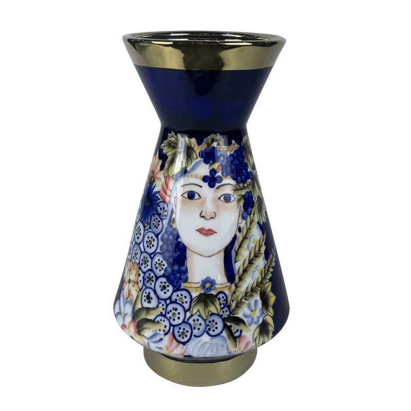 Vase DKD Home Decor Porcelaine Noir Shabby Chic (19 x 19 x 36 cm) à prix de gros - Article pour la maison à prix grossiste