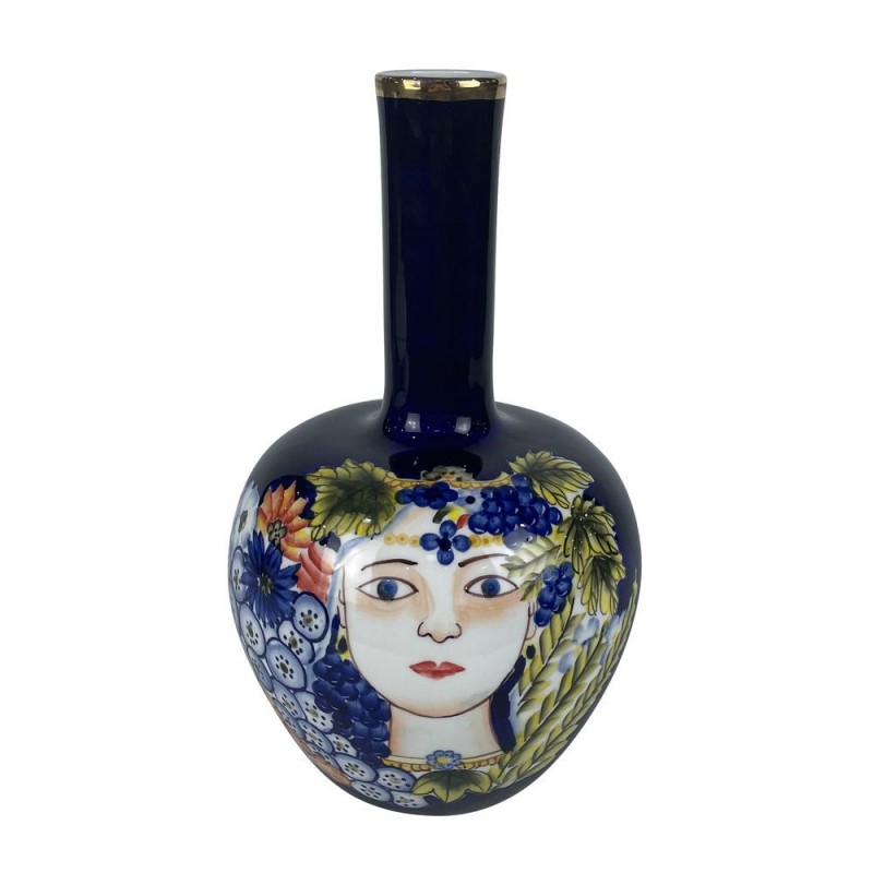 Vase DKD Home Decor Porcelaine Noir Shabby Chic (17 x 17 x 29 cm) à prix de gros - Article pour la maison à prix grossiste