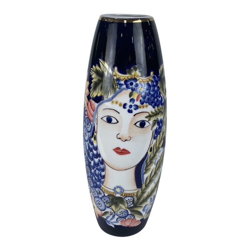 Vase DKD Home Decor Porcelaine Noir Shabby Chic (14 x 14 x 38 cm) - Article pour la maison à prix de gros