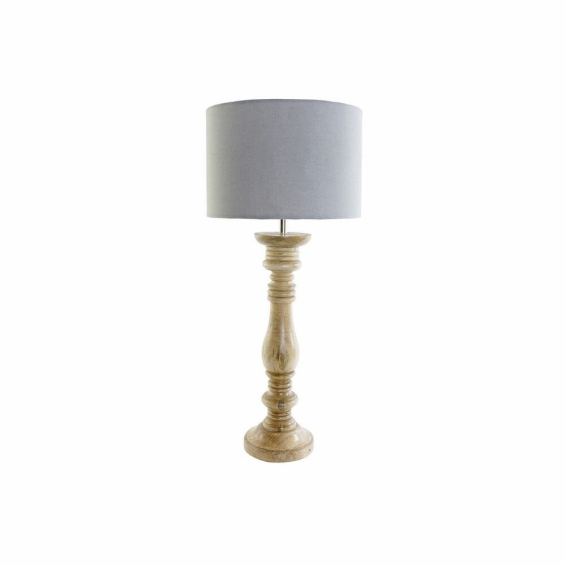 Lampe de bureau DKD Home Decor Polyester Bois de manguier 250 V 60 W (30 x 30 x 69.5 cm) - Article pour la maison à prix grossiste