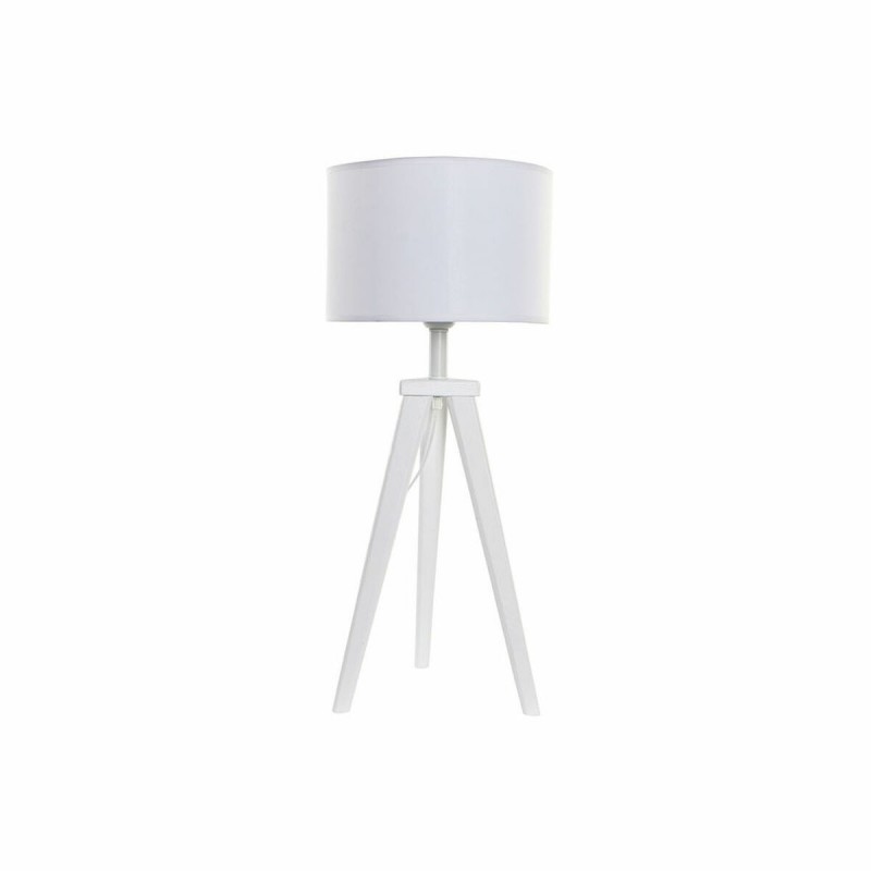 Desk lamp DKD Home Decor White Polyester Wood 220 V 50 W (30 x 30 x 72 cm) - Article for the home at wholesale prices