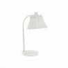 Lampe de bureau DKD Home Decor Métal Blanc osier 220 V 50 W (22 x 28 x 48 cm) - Article pour la maison à prix grossiste