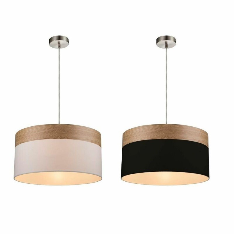 Hanging lamp DKD Home Decor White Black Polyester (2 pcs) (38 x 38 x 25 cm) - Article for the home at wholesale prices