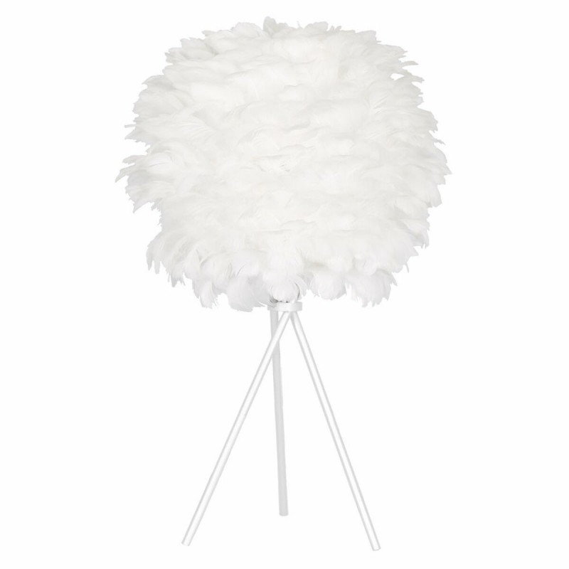 Desk lamp DKD Home Decor White Metal Feather (42 x 42 x 60 cm) - Article for the home at wholesale prices
