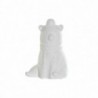 Desk lamp DKD Home Decor Porcelain White 25 Watts 220 V LED Bear (17 x 12 x 23 cm) - Article for the home at wholesale prices