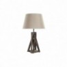 Desk lamp DKD Home Decor Wood Cotton Dark brown (35 x 35 x 56 cm) - Article for the home at wholesale prices