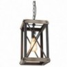 Hanging lamp DKD Home Decor Brown Black Metal Pine (23 x 23 x 41 cm) - Article for the home at wholesale prices