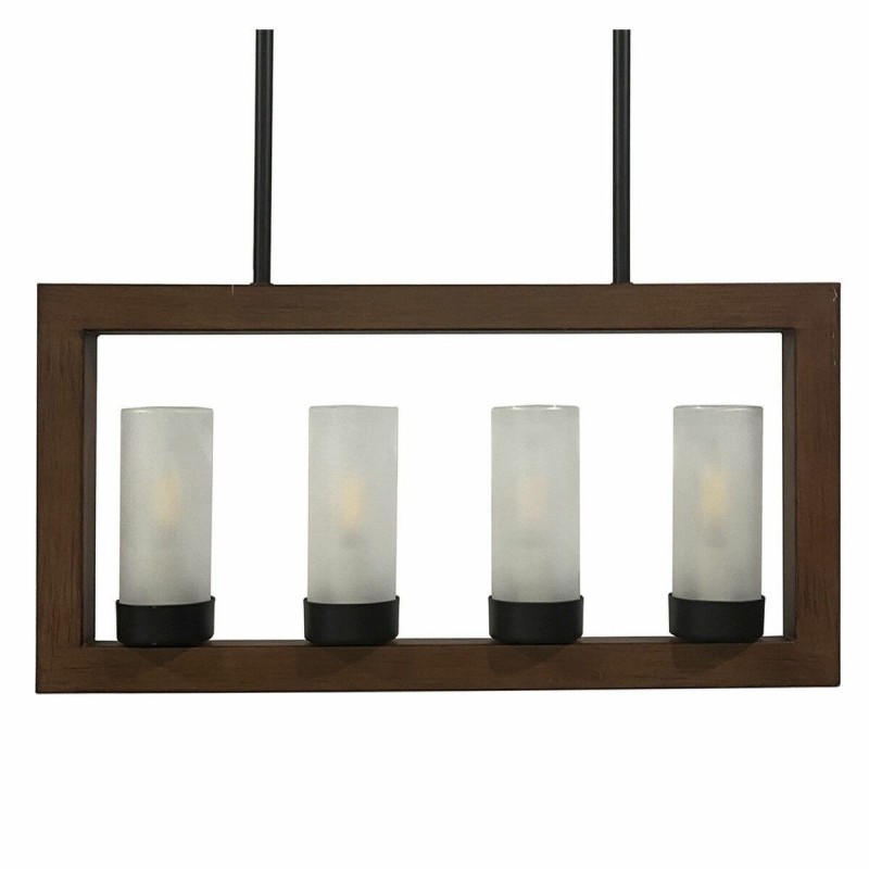 Hanging lamp DKD Home Decor Marron Aluminium Verre (52 x 6 x 26 cm) - Article for the home at wholesale prices