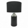 Lampe de bureau DKD Home Decor Noir Polyester Argent Grès (32 x 32 x 52 cm) - Article pour la maison à prix grossiste
