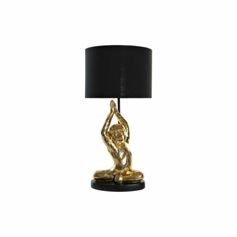 Lampe de bureau DKD Home Decor Noir Doré Polyester Résine Singe (25 x 25 x 48 cm) - Article pour la maison à prix grossiste