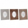 Photo frame DKD Home Decor Geometric Wood (3 pcs) (10 x 15 x 15 cm) - Article for the home at wholesale prices