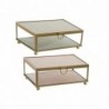 Jewelry box DKD Home Decor Iron Glass (15 x 10 x 6 cm) (2 pcs) - Article for the home at wholesale prices
