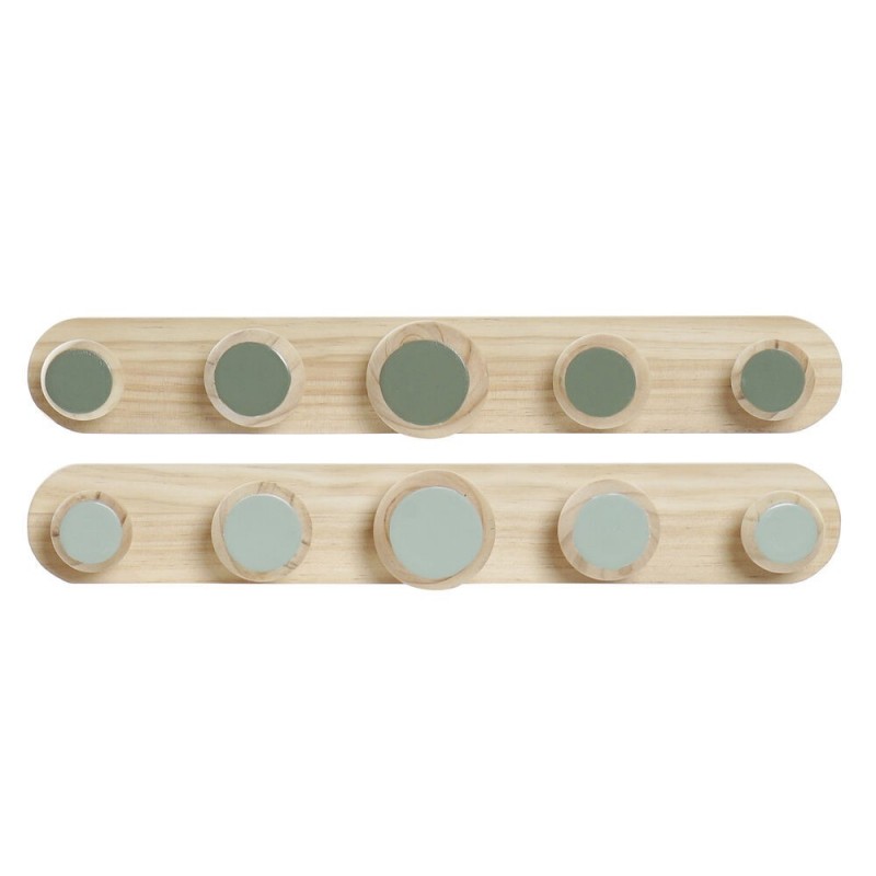 Coat rack DKD Home Decor Tropical Wood MDF (48 x 6 x 7.5 cm) (2 pcs) - Article for the home at wholesale prices