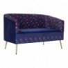Sofa DKD Home Decor Métal Lila Polyester (130 x 70 x 80 cm) - Article for the home at wholesale prices