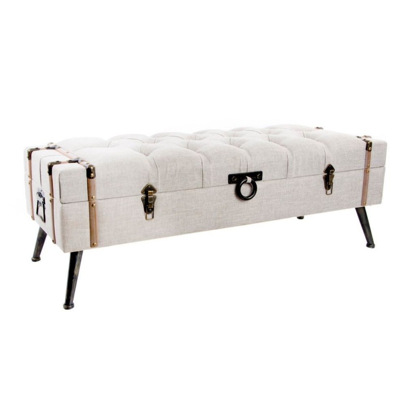 Coffre de Rangement DKD Home Decor Beige (122 x 47 x 43 cm) à prix grossiste - Article pour la maison à prix de gros
