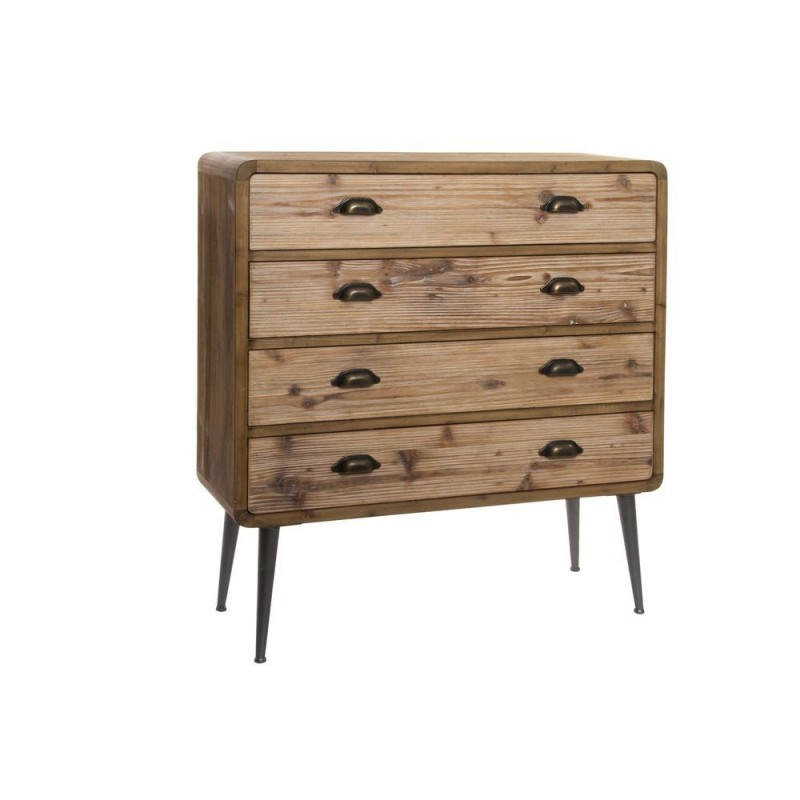 Chest of drawers DKD Home Decor Wood Metal (90 x 30 x 97 cm) - Article for the home at wholesale prices
