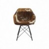 Dining Chair DKD Home Decor Brown Leather Metal (61 x 53 x 81.5 cm) - Article for the home at wholesale prices