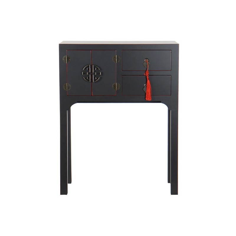 Console DKD Home Decor Black Red Fir Wood MDF (63 x 26 x 83 cm) - Article for the home at wholesale prices