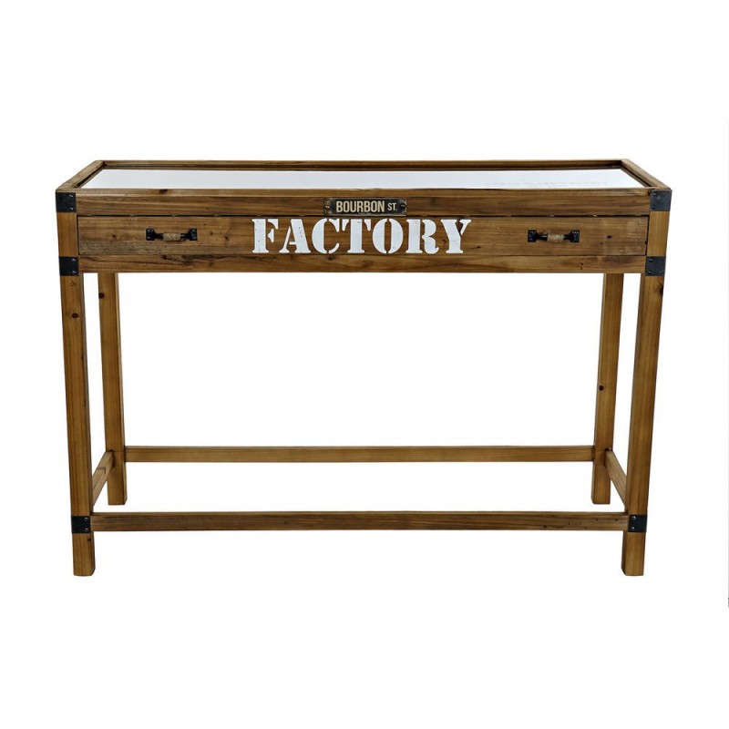 Console DKD Home Decor Factory Metal Paulownia wood (120 x 47 x 82.5 cm) - Article for the home at wholesale prices