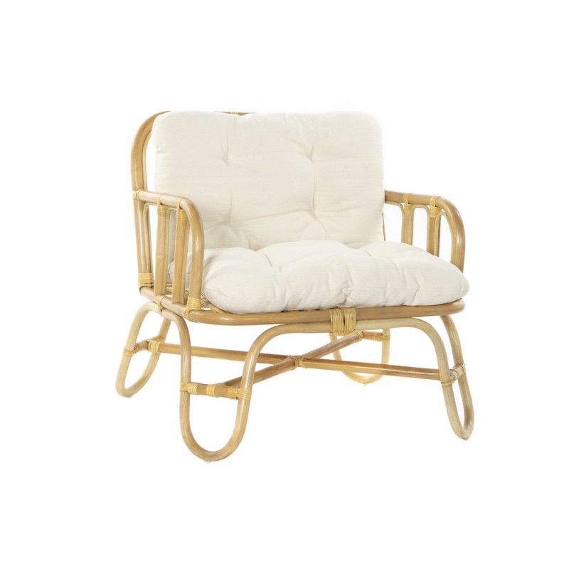 Armchair DKD Home Decor Beige Wicker (76 x 72 x 80 cm) - Article for the home at wholesale prices