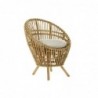 Fauteuil DKD Home Decor Blanc Coton Rotin (74 x 67 x 85 cm) - Article pour la maison à prix de gros