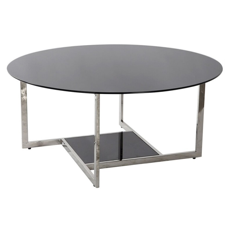 Table d'appoint DKD Home Decor Verre Acier (100 x 100 x 45 cm) à prix grossiste - Article pour la maison à prix de gros
