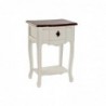 Petite Table d'Appoint DKD Home Decor Blanc Marron (47.5 x 36 x 68 cm) - Article pour la maison à prix grossiste
