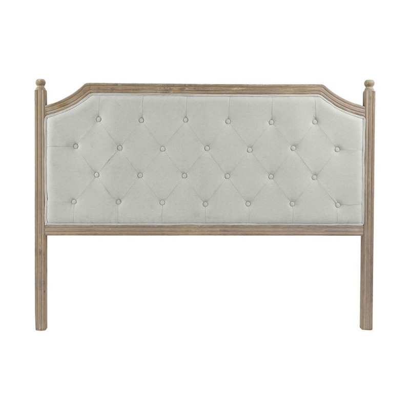 Headboard DKD Home Decor Grey Linen Rubberwood (160 x 10 x 120 cm) - Article for the home at wholesale prices