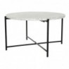 Dining Table DKD Home Decor Pierre Fer (80 x 80 x 45 cm) - Article for the home at wholesale prices