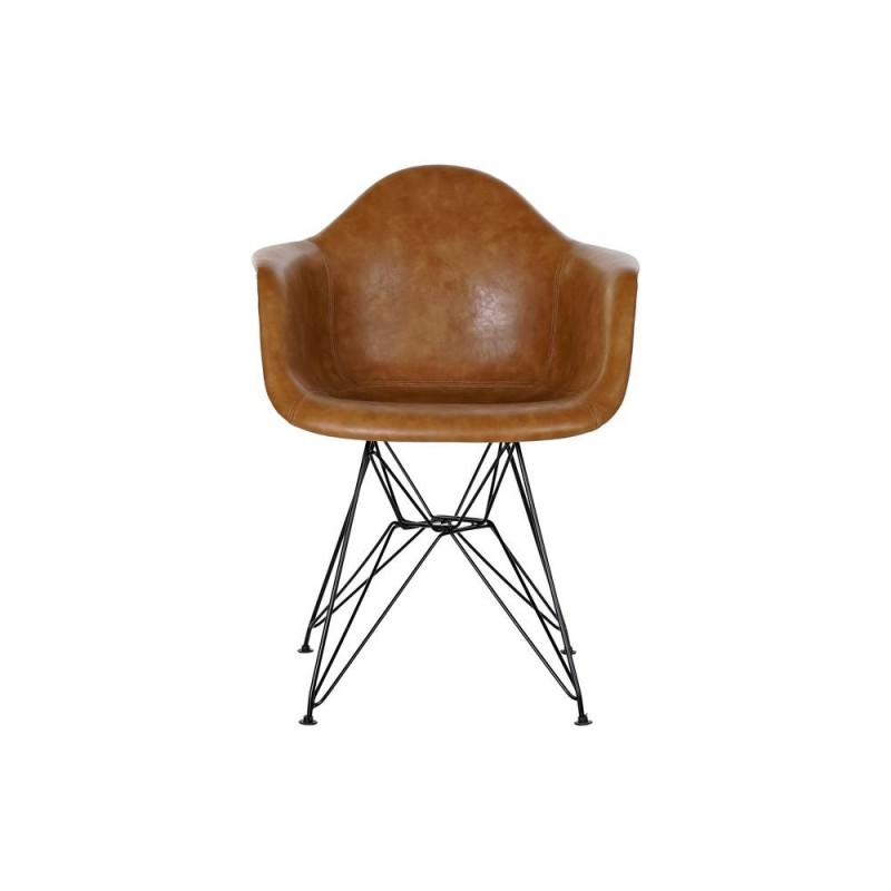 DKD Home Decor Chair Black Polyurethane Metal Camel (64 x 60 x 84 cm) - Article for the home at wholesale prices